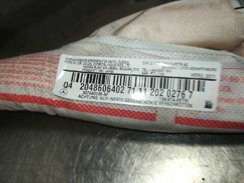 Foto 2ª: Airbag Cortina Delantero Derecho Mercedes Clase C 160 C 220 CDI BLUEEFFICIENCY 204.302) COUPE 170CV 125KW [651911] (2011)