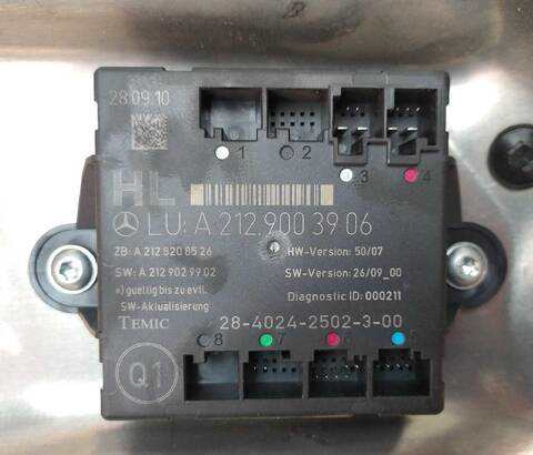 Elevalunas Manual Trasero Izquierdo Mercedes Clase C 160 C 200 CDI 204.001)