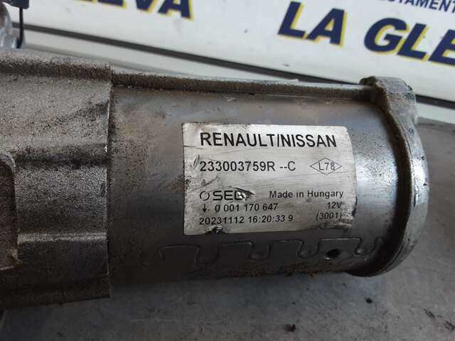 Foto 2ª: Motor de Arranque Renault Express 1.5 DCI 95CV 0CV F6/K6 DESDE 04/2021) [K9K 846] (2024)