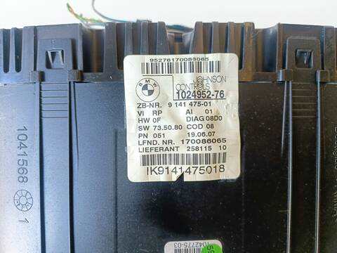 Foto 3ª: Cuadro de Instrumentos Bmw Serie 1 114 118D 2.0 TD CAT 143CV (2007)