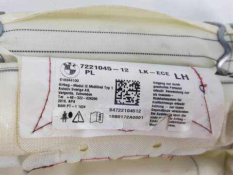 Foto 2ª: Airbag Cortina Delantero Izquierdo Bmw Serie 3 315 318D (2011)