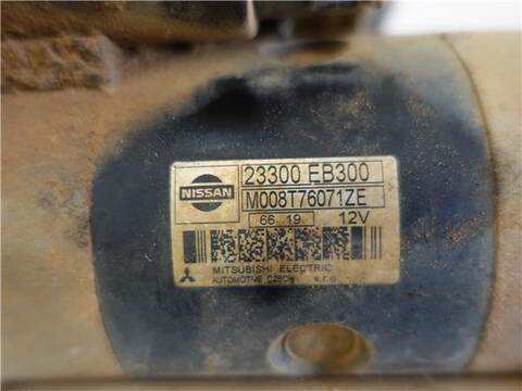 Foto 3ª: Motor de Arranque Nissan Navara 2.5 DCI 4WD 171CV 126KW [YD25DDTI] (2007)