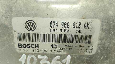 Foto 4ª: Centralita Motor ECU Volkswagen Transporter COMBI 88CV 65KW FURGONETA [AJT] (2001)