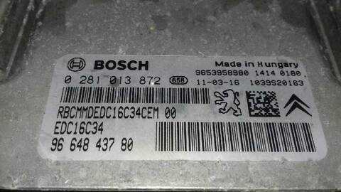 Foto 3ª: Centralita Motor ECU Peugeot Partner PREMIUM 90CV 66KW [9HX] (2011)