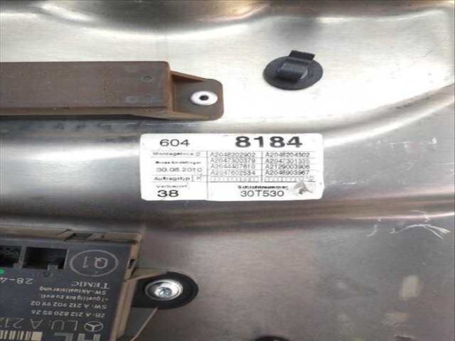 Foto 3ª: Elevalunas Manual Trasero Izquierdo Mercedes Clase C 160 C 220 CDI 204.002) (2007)