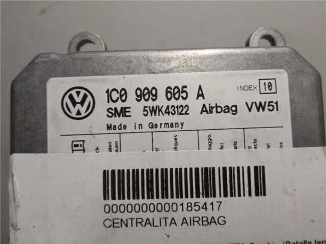 Foto 3ª: Centralita Airbag Volkswagen Transporter 1.9 TDI 102CV T5 FURGONETA [BRS]