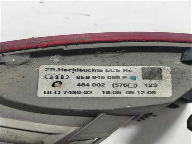 Foto 3ª: Piloto Trasero Derecho Audi A4 2.0 TDI 140CV [BRE] (2004)