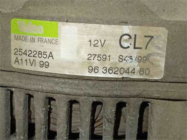Foto 2ª: Alternador Peugeot 206 1.4 I [KFX (TU3JP)]