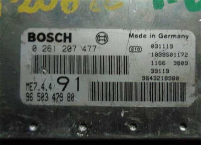 Foto 3ª: Centralita Motor ECU Peugeot 206 1.6 CC [1.6 LTR. - 80 KW 16V CAT (NFU - TU5JP4)] [NFU (TU5JP4)]