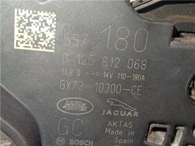 Alternador Land Rover Range 2.0 HSE [2.0 LTR. - 110 KW TD4 CAT]