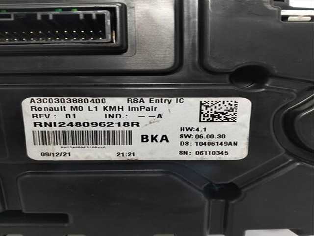 Foto 2ª: Cuadro de Instrumentos Renault Express CONFORT 1 BLUE DCI DIESEL FAP 95CV (2021)