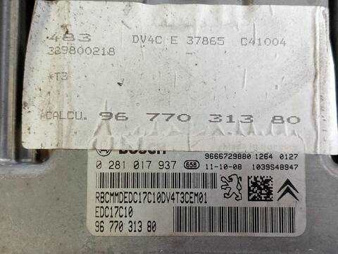 Foto 3ª: Centralita Motor ECU Peugeot 206 BASICO 1.4 HDI 68CV (2009)