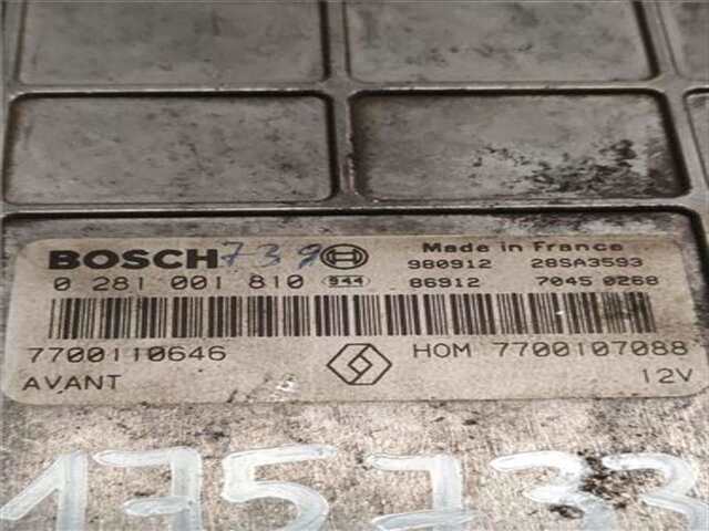 Foto 2ª: Centralita Motor ECU Renault Megane 1.9 DTI (BA08. BA0N) I (BA0/1_) [F9Q 734]