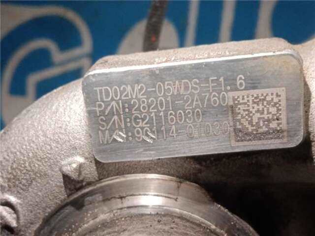 Foto 2ª: Turbocompresor Hyundai i30 1.4 BASE [1.4 LTR. - 66 KW CRDI CAT] [D4FC]