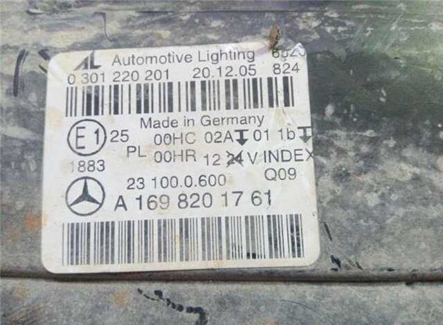 Faro Izquierdo Mercedes Clase B 150 2.0 200 TURBO (245.234) [2.0 LTR. - 142 KW CAT]