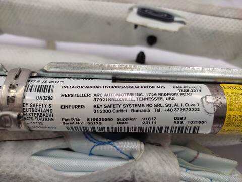 Foto 3ª: Airbag Cortina Delantero Derecho Fiat 500 1.6 D MULTIJET 199LYD1B) 105CV 77KW [199 B5.000] (2014)