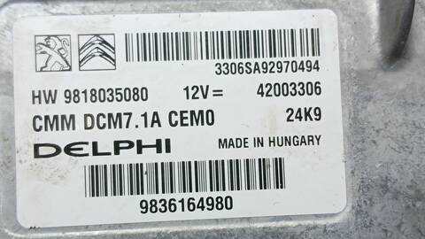 Foto 2ª: Centralita Motor ECU Peugeot 508 2.0 BLUEHDI 160 163CV 120KW [AH01] (2020)