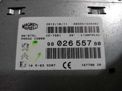 Foto 3ª: Sistema Audio Radio CD Peugeot 508 ACTIVE 140CV [8DRHF8] (2011)