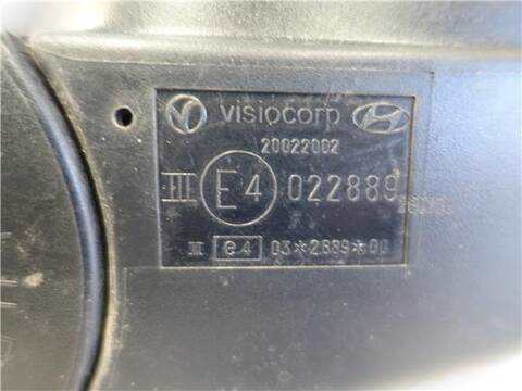 Foto 3ª: Retrovisor Derecho Hyundai i20 1.2 78CV 57KW [G4LA] (2013)
