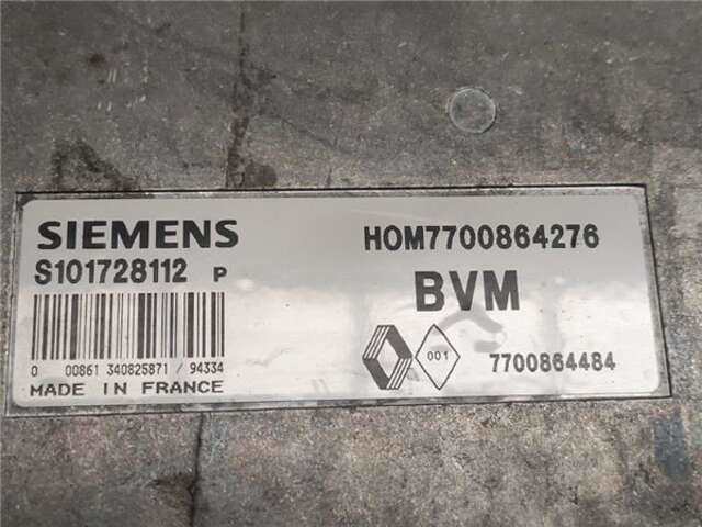 Foto 2ª: Centralita Motor ECU Renault 19 1.7 (L53F) [F3N]