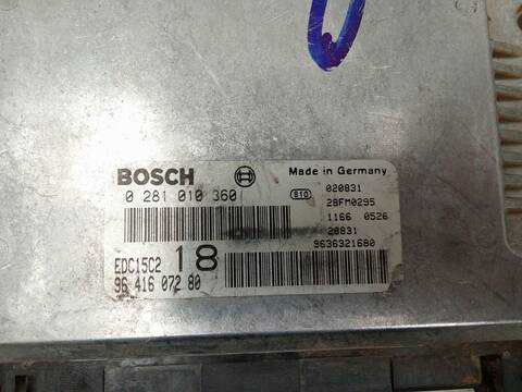 Foto 4ª: Centralita Motor ECU Citroen Berlingo 2.0 HDI 90 MBRHY MCRHY) 90CV 66KW FURGON [RHY (DW10TD)] (2006)