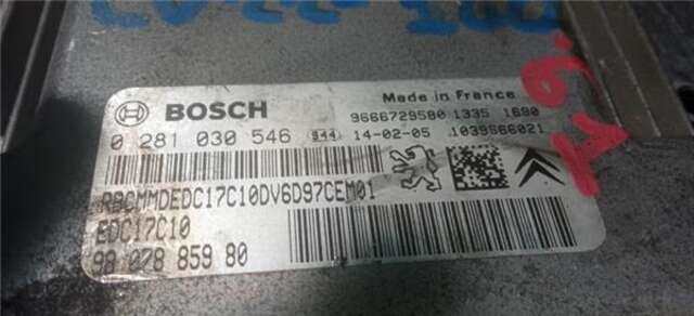 Centralita Motor ECU Citroen C Elysee 1.6 EXCLUSIVE [1.6 LTR. - 68 KW HDI FAP]