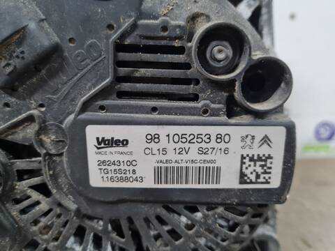 Foto 2ª: Alternador Citroen C4 1.6 BLUE-HDI FAP 99CV 73KW (1950)