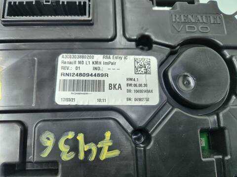 Foto 4ª: Cuadro de Instrumentos Renault Express ADVANCE 95CV 70KW [K9K872] (2021)