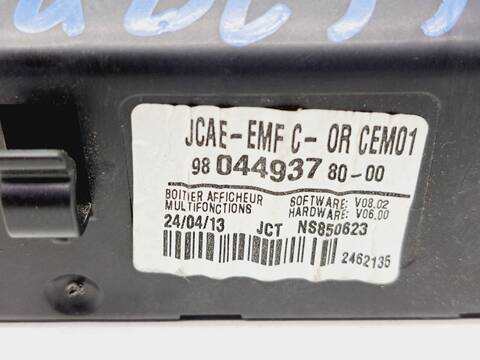 Foto 4ª: Pantalla Multifuncion Citroen C Elysee 1.2 CAT HMY - EB2M) 72CV 53KW [HM02] (2013)