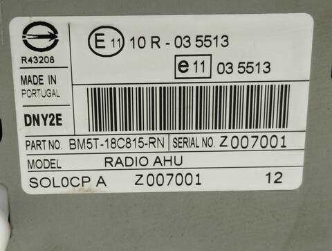 Foto 2ª: Sistema Audio Radio CD Ford Focus EDITION 125CV 92KW [M1DA] (2014)