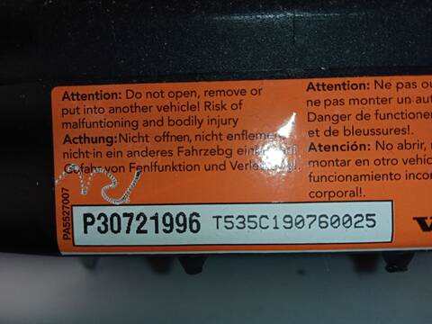 Foto 4ª: Airbag Delantero Izquierdo Volvo S80 D5 205CV 151KW [D5244T10] (2009)