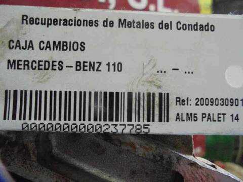 Foto 2ª: Caja Cambios Mercedes Clase MB 110 110 [611980] (2001)