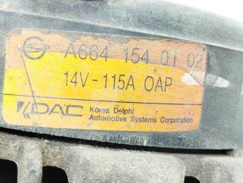Foto 2ª: Alternador Ssangyong Kyron 2.0 141CV 104KW [D20DT] (2008)