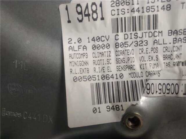 Foto 3ª: Elevalunas Eléctrico Delantero Derecho Alfa Romeo Giulietta 2.0 JTDM (140 CV)
