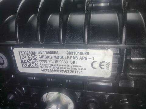 Foto 3ª: Airbag Delantero Derecho Citroen C4 1.5 BLUEHDI 130 BBYHZB) 131CV 96KW [YHZ (DV5RC)] (2021)