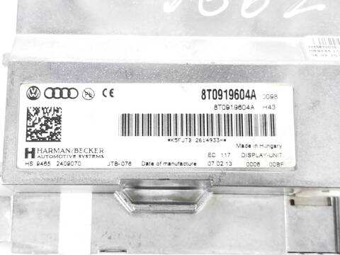 Foto 2ª: Pantalla Multifuncion Audi A4 2.0 16V TDI 177CV [CGLC] (2009)