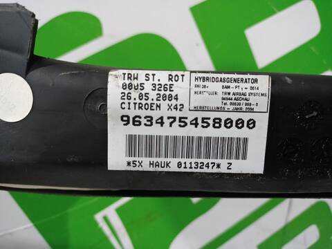 Foto 2ª: Airbag Cortina Delantero Derecho Citroen C5 2.0 HDI 109CV [RHZDW10ATED] (2001)