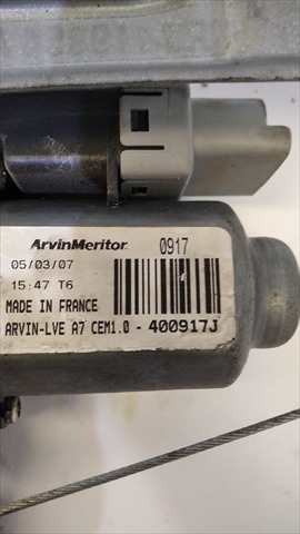 Foto 4ª: Elevalunas Eléctrico Delantero Derecho Peugeot 207 1.4 GASOLINA [G/KFU] (2007)