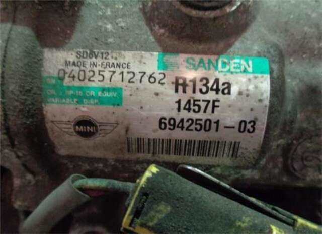 Foto 2ª: Compresor Aire Acondicionado Mini Mini 1.6 COOPER D [1.6 LTR. - 80 KW 16V DIESEL CAT] [9HZ (DV6TED4)]