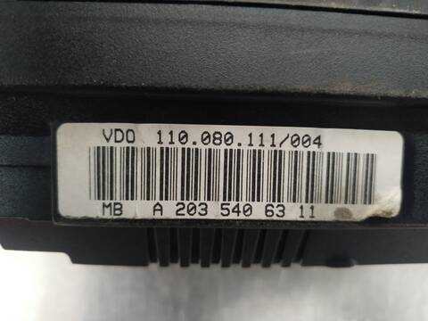 Foto 2ª: Cuadro de Instrumentos Mercedes Clase C 160 BERLINA 170CV 125KW