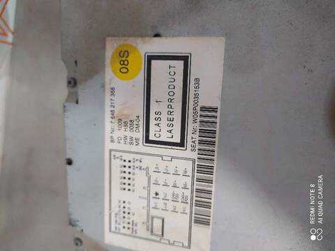 Foto 2ª: Sistema Audio Radio CD Seat Altea STYLANCE - STYLE 105CV 77KW [BXE] (2009)