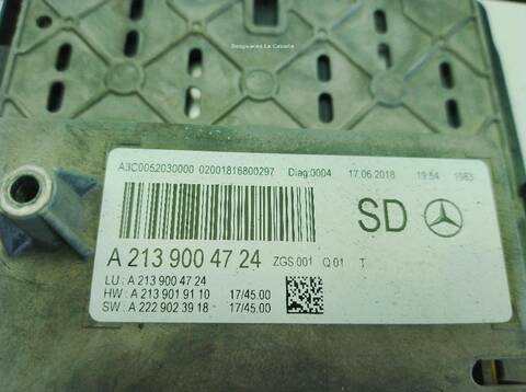 Foto 3ª: Pantalla Multifuncion Mercedes Clase E 180 E 220 D 213.004) [OM 654.920] (2016)