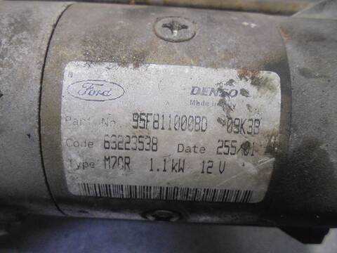 Foto 3ª: Motor de Arranque Ford Ka 1.3 CAT 50CV 37KW (1996)