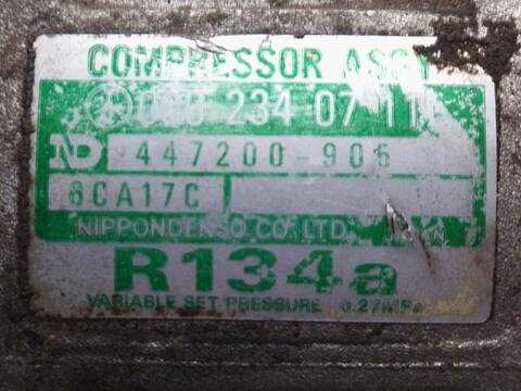 Foto 2ª: Compresor Aire Acondicionado Mercedes Clase C 160 C 250 D 202.125) (1993)