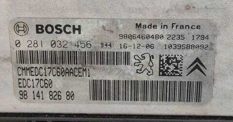 Foto 3ª: Centralita Motor ECU Citroen C4 LIVE PICASSO 99CV 73KW (2013)