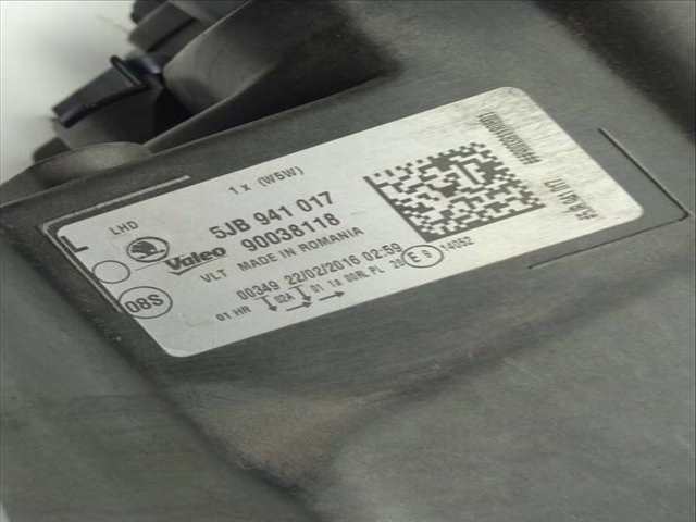 Foto 2ª: Faro Izquierdo Skoda Rapid AMBITION 116CV 85KW [CXM] (2015)