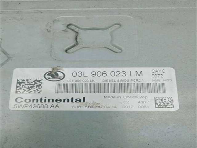 Foto 2ª: Centralita Motor ECU Skoda Rapid ACTIVE 105CV 77KW [CAY] (2014)