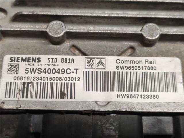 Foto 2ª: Centralita Motor ECU Citroen Berlingo 2.0 HDI 90 (MBRHY. MCRHY) [RHY (DW10TD)]