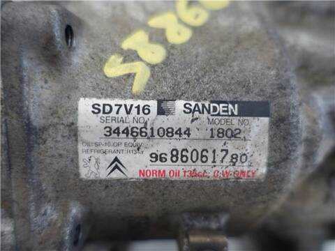 Foto 3ª: Compresor Aire Acondicionado Citroen Berlingo 1.6 HDI 75 600 FIRST FURGON 75CV 55KW [9HW] (2009)