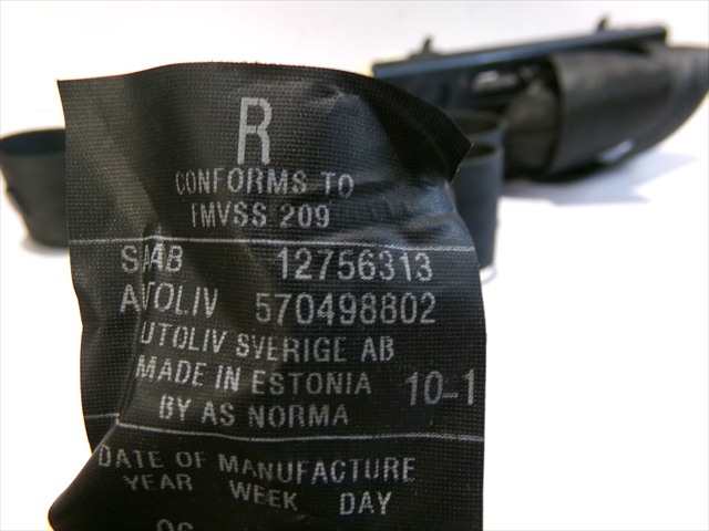 Foto 4ª: Cinturón Trasero Derecho Saab 9-5 1.9 CDTI 2005-2010 [Z19DTH] (2006)